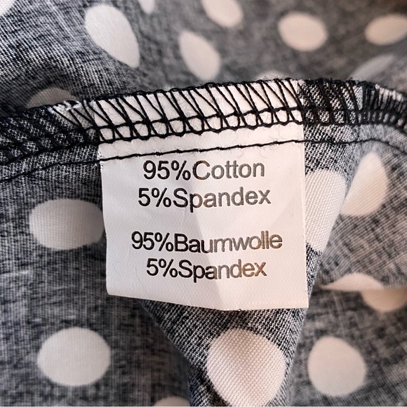 Belle Poque Black and White Polka Dot Skirt - Picture 10 of 10